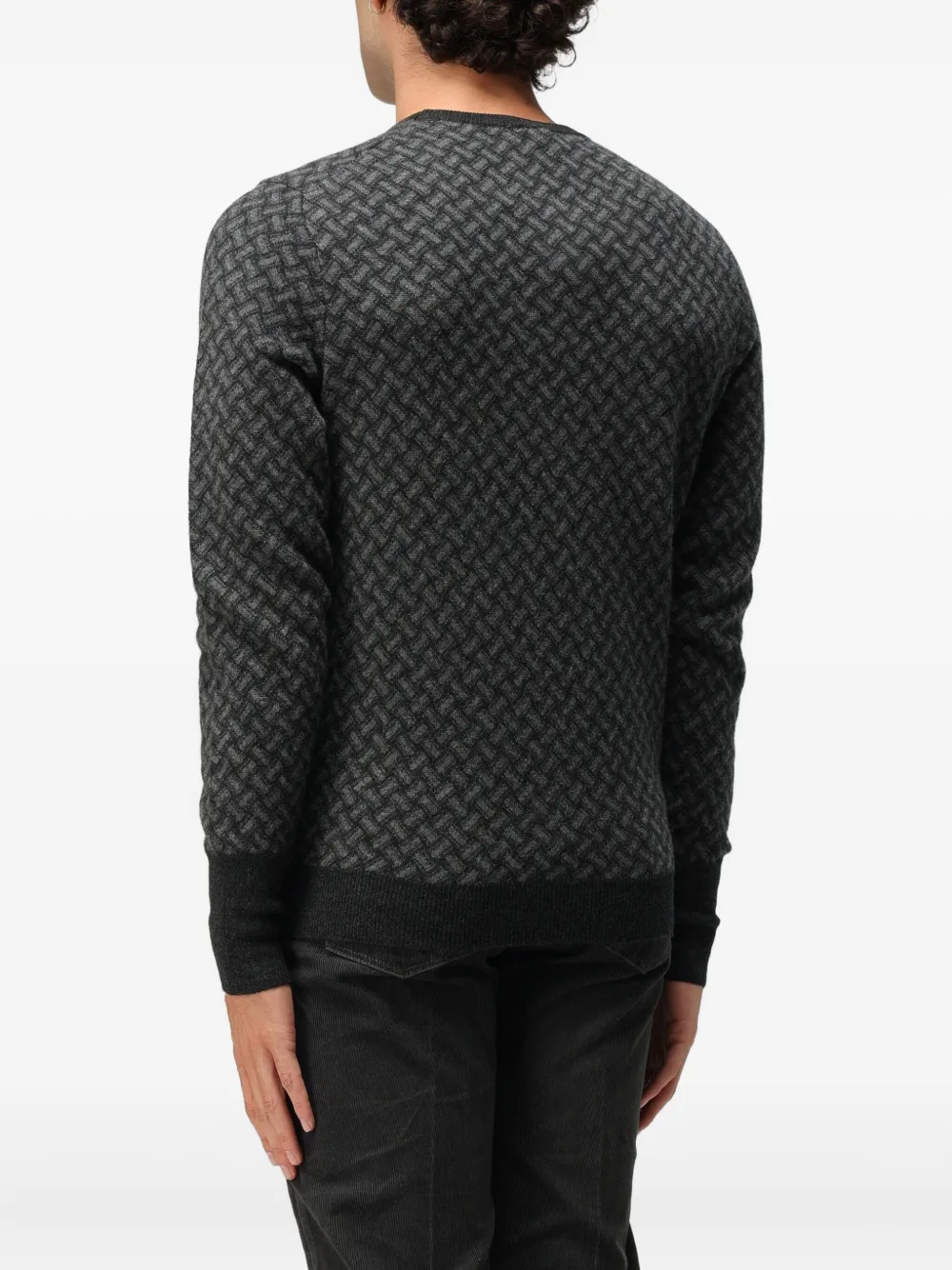 Drumohr patterned crew-neck sweater | Knitted Sweaters | Image 2