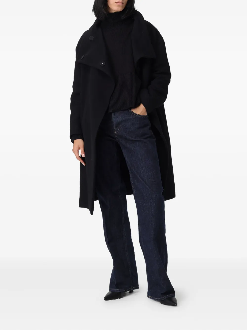 DONDUP long sleeve coat - Zwart