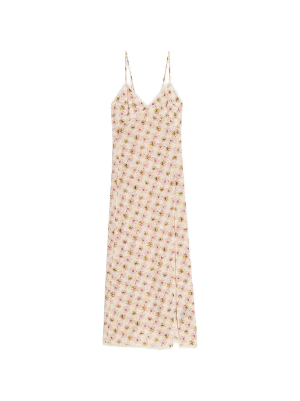 Zadig&Voltaire Ramelil maxi-jurk met bloemenprint Beige