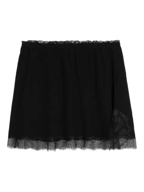 Zadig&Voltaire Jarvisa lace-trim mini skirt