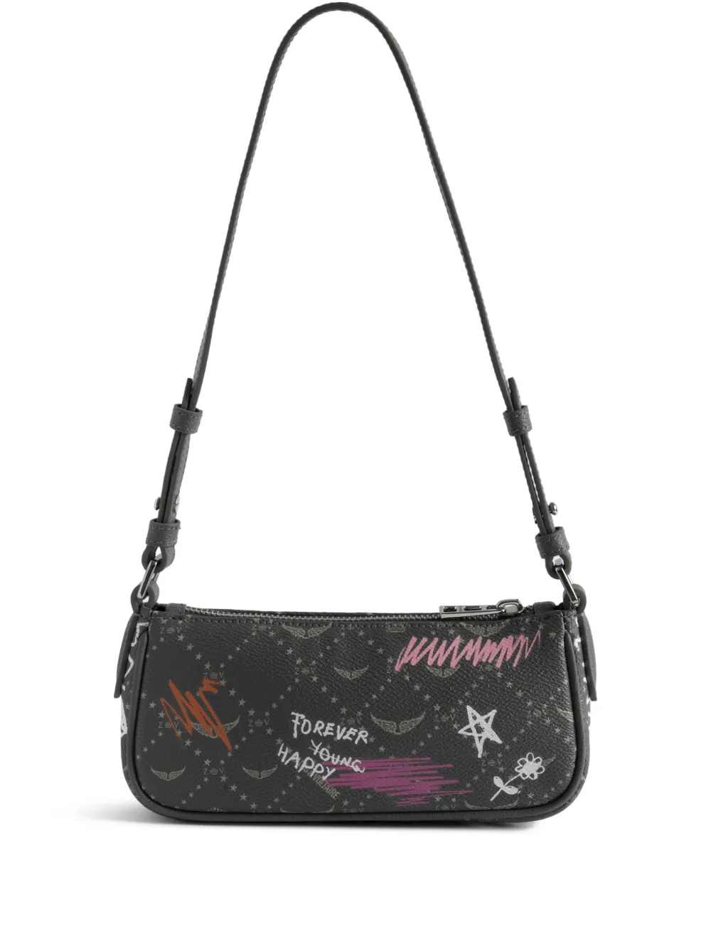 Zadig&Voltaire x Humberto Cruz Z Monogram Shoulder Bag | Grey