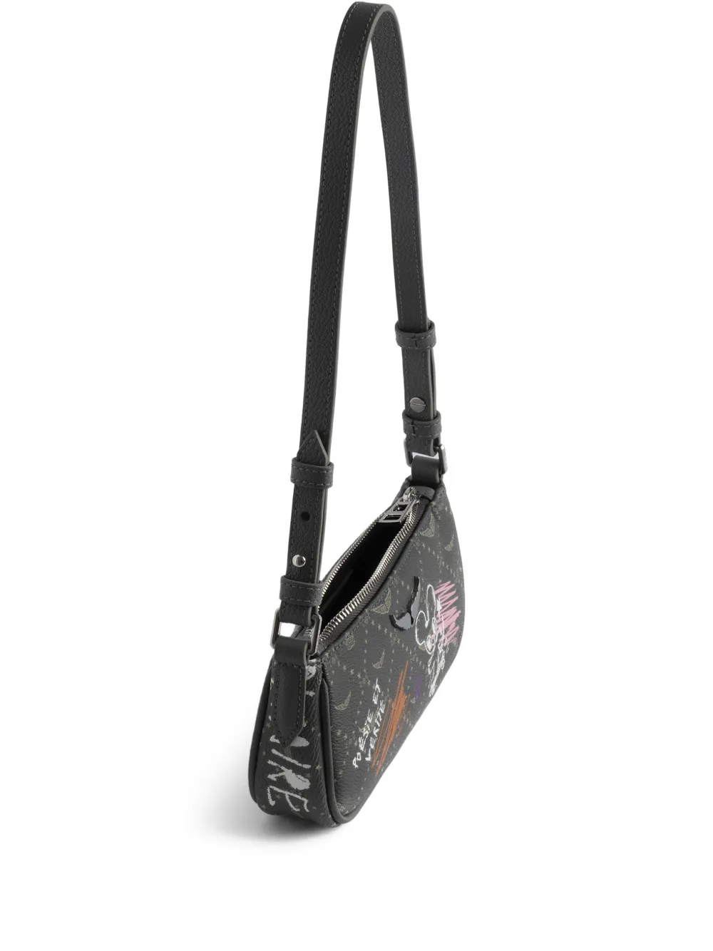 Zadig&Voltaire x Humberto Cruz schoudertas met Z monogram Grijs