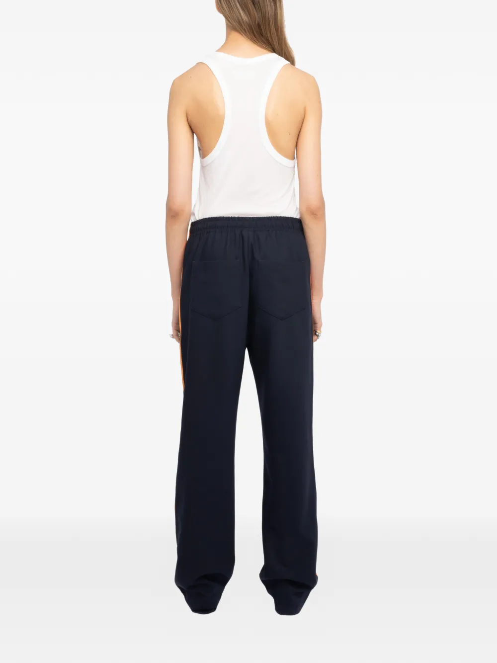 Zadig & Voltaire Poma Stripe Track Pants In Blue
