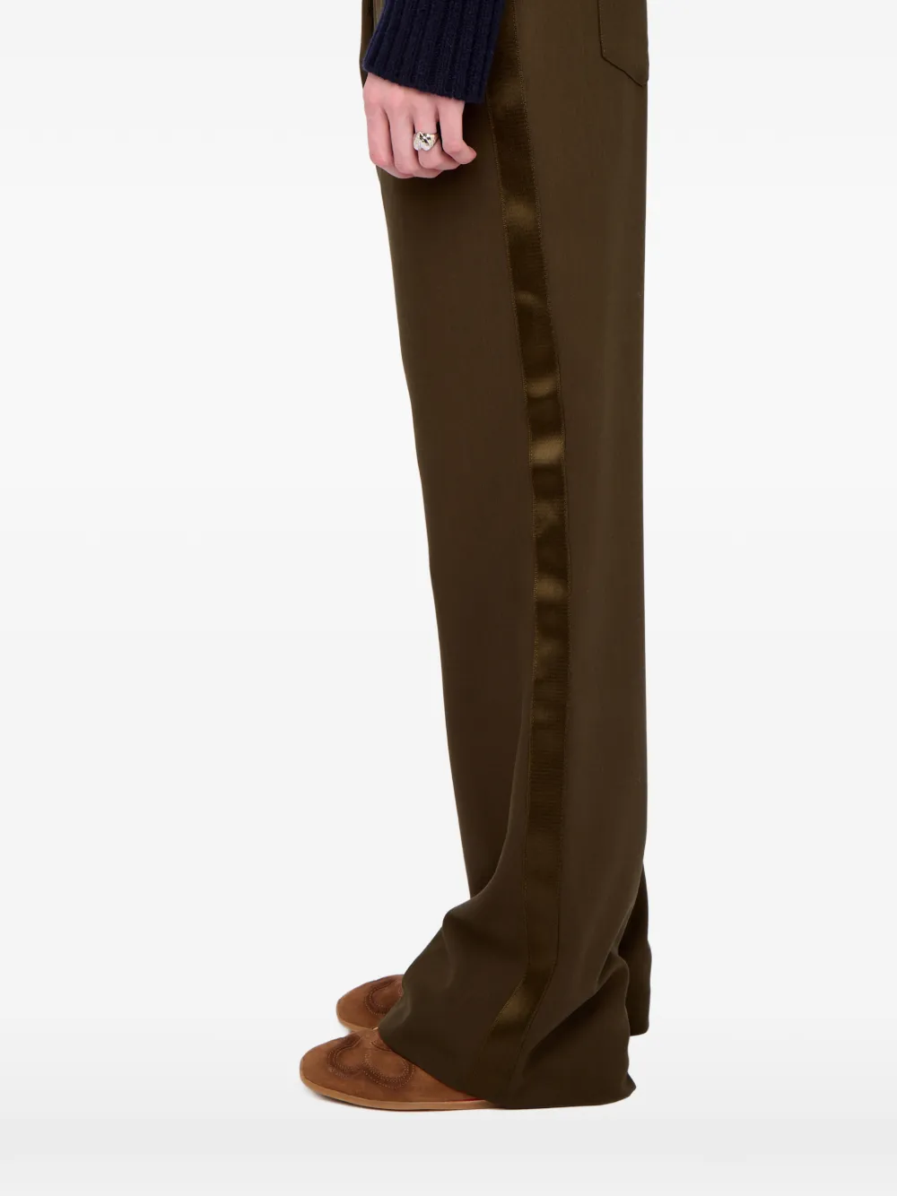 Zadig & Voltaire Poma Drawstring Trousers In Green