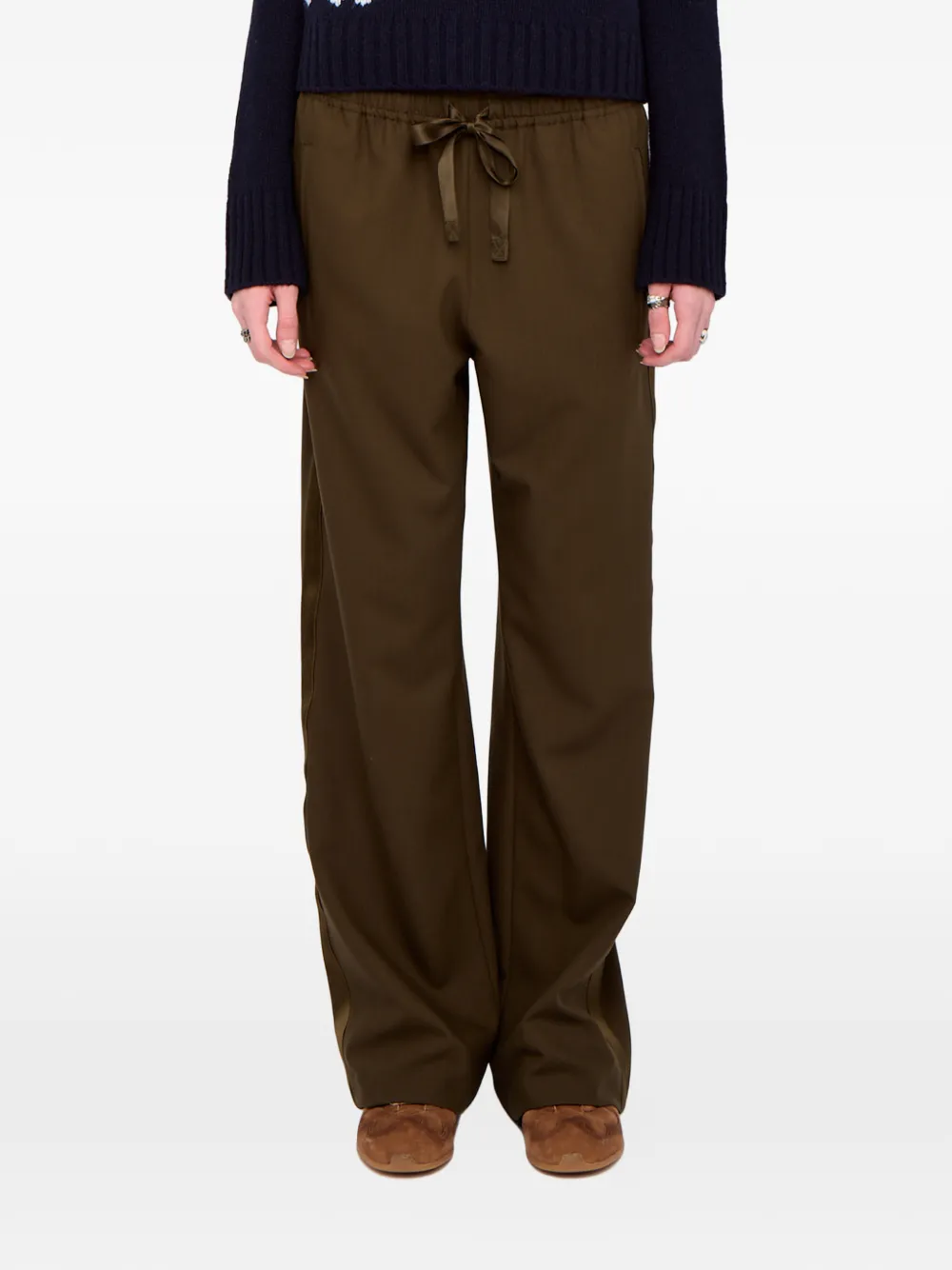 Zadig & Voltaire Poma Drawstring Trousers In Green