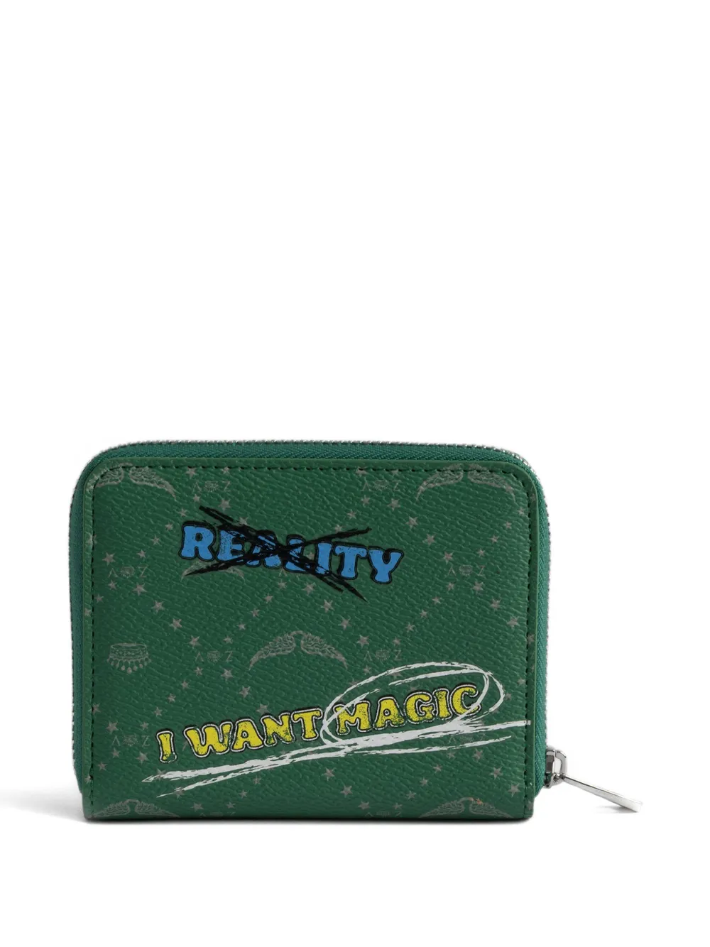  Zadig&voltaire Mini Zv Monogram-print Wallet - Green 