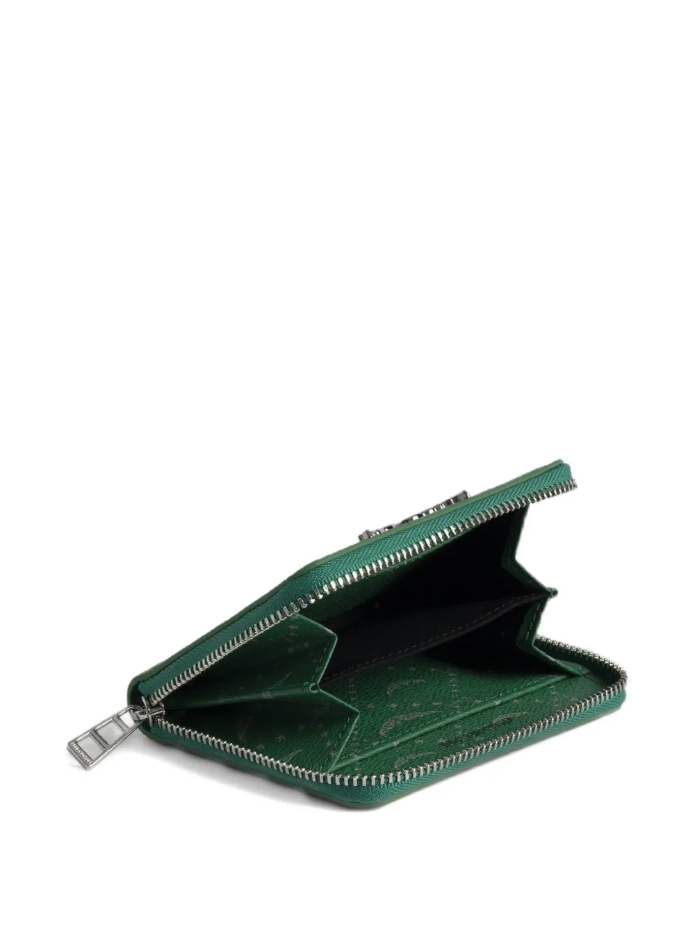  Zadig&voltaire Mini Zv Monogram-print Wallet - Green 