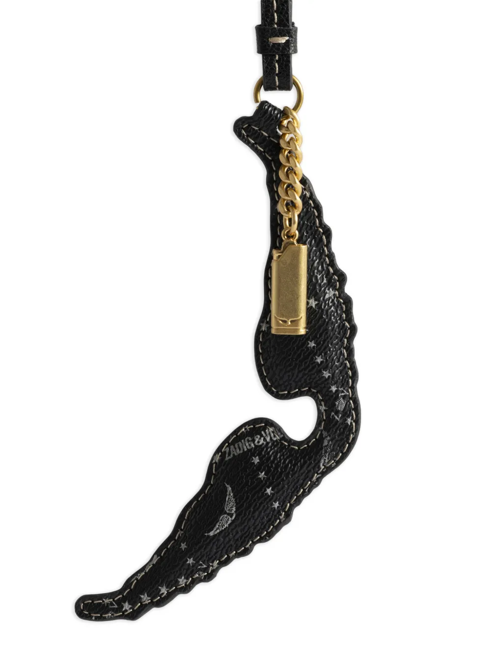  Zadig&voltaire Logo Keyring - Black 