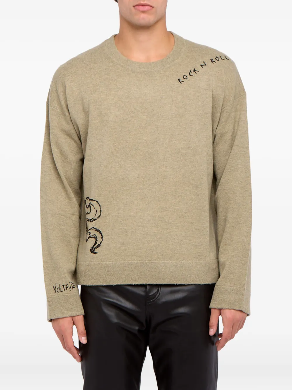 Zadig&Voltaire Marko LC trui met grafische print Beige