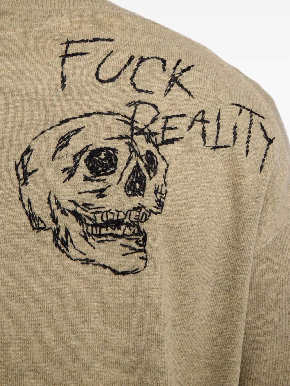 Zadig&Voltaire Marko LC trui met grafische print Beige