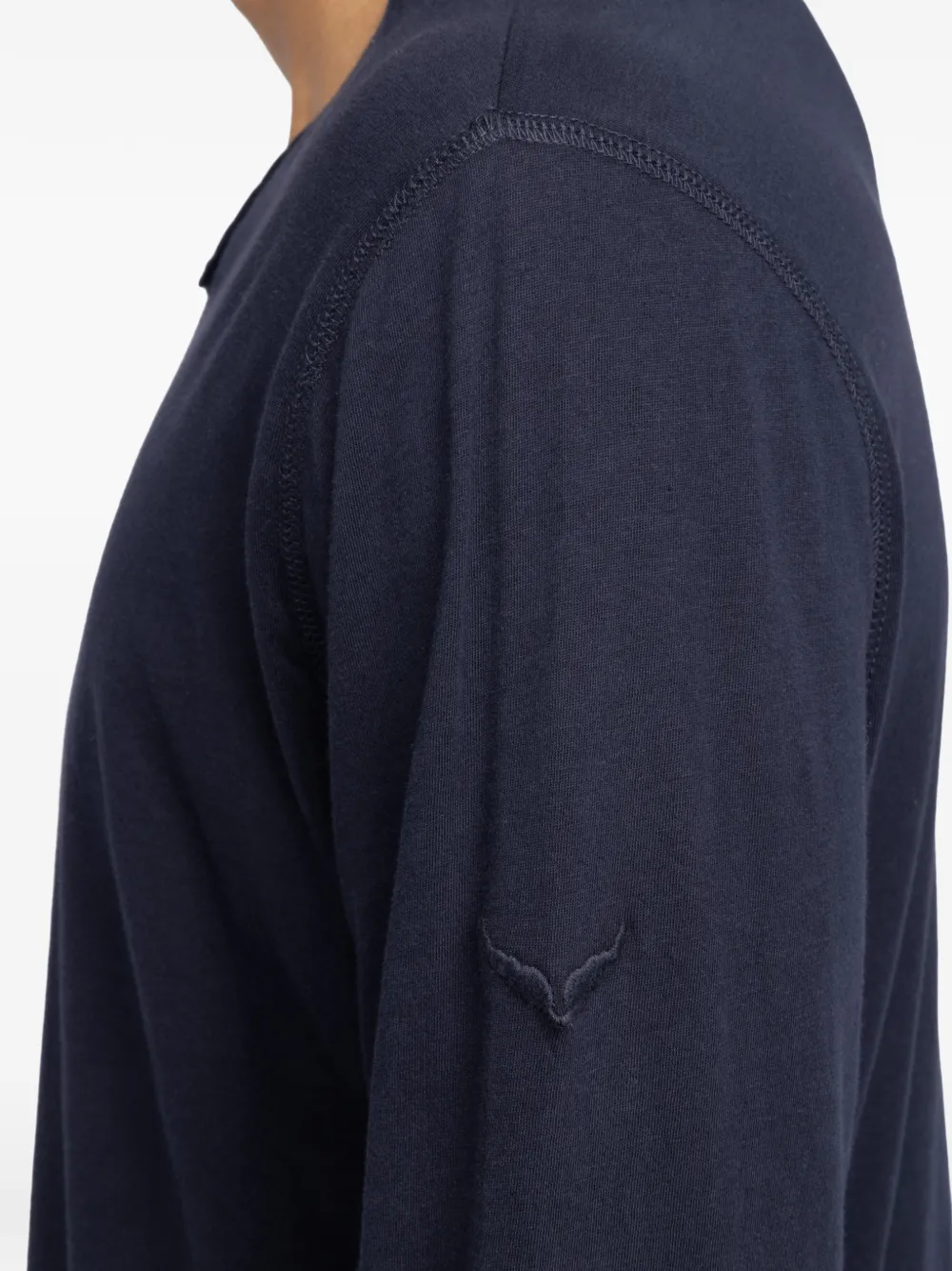 Zadig&Voltaire Henley T-shirt Blauw