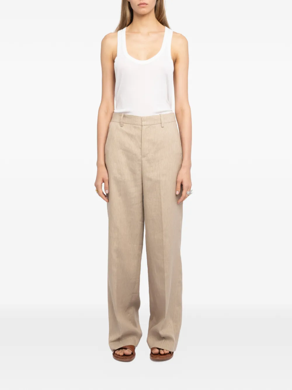 Zadig&Voltaire Panol pinstripe trousers - Beige