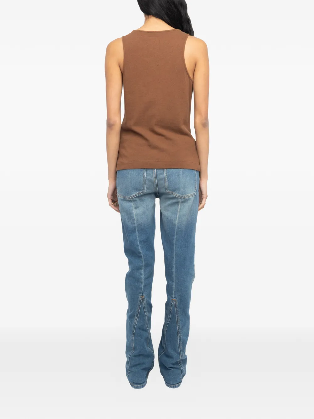 Zadig&Voltaire Ana mouwloze top Bruin