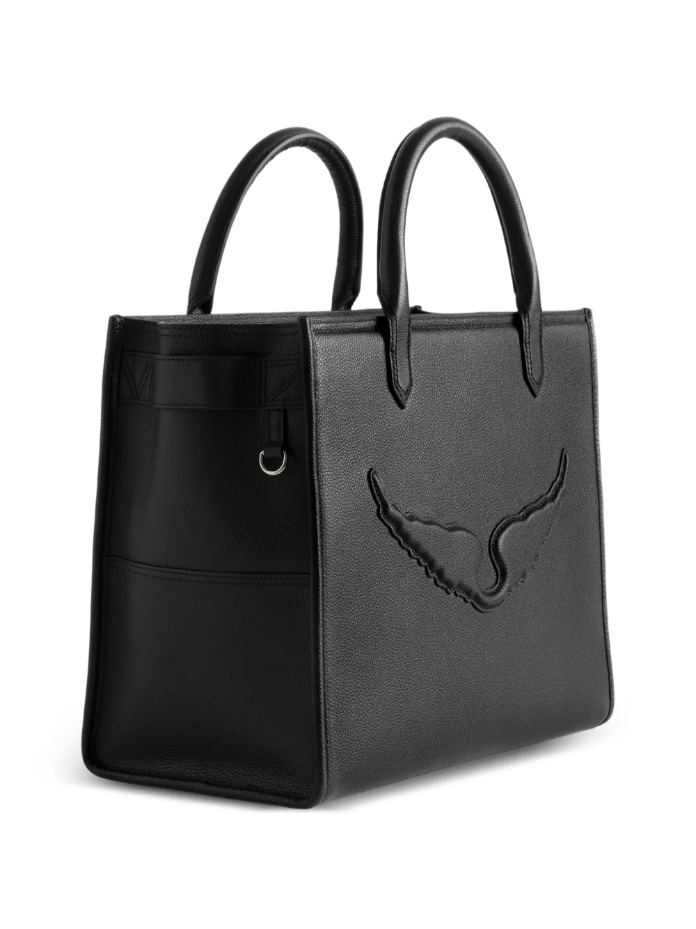  Zadig&voltaire Angel Grained-leather Tote Bag - Black 