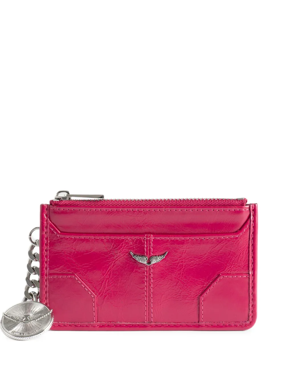 Zadig&Voltaire Portacarte Sunny con ciondolo - Rosa