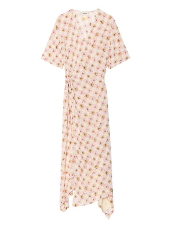 asymmetric floral midi dress Girl In Mind Betty Asymmetric Floral Midi Dress  Love My Apparel
