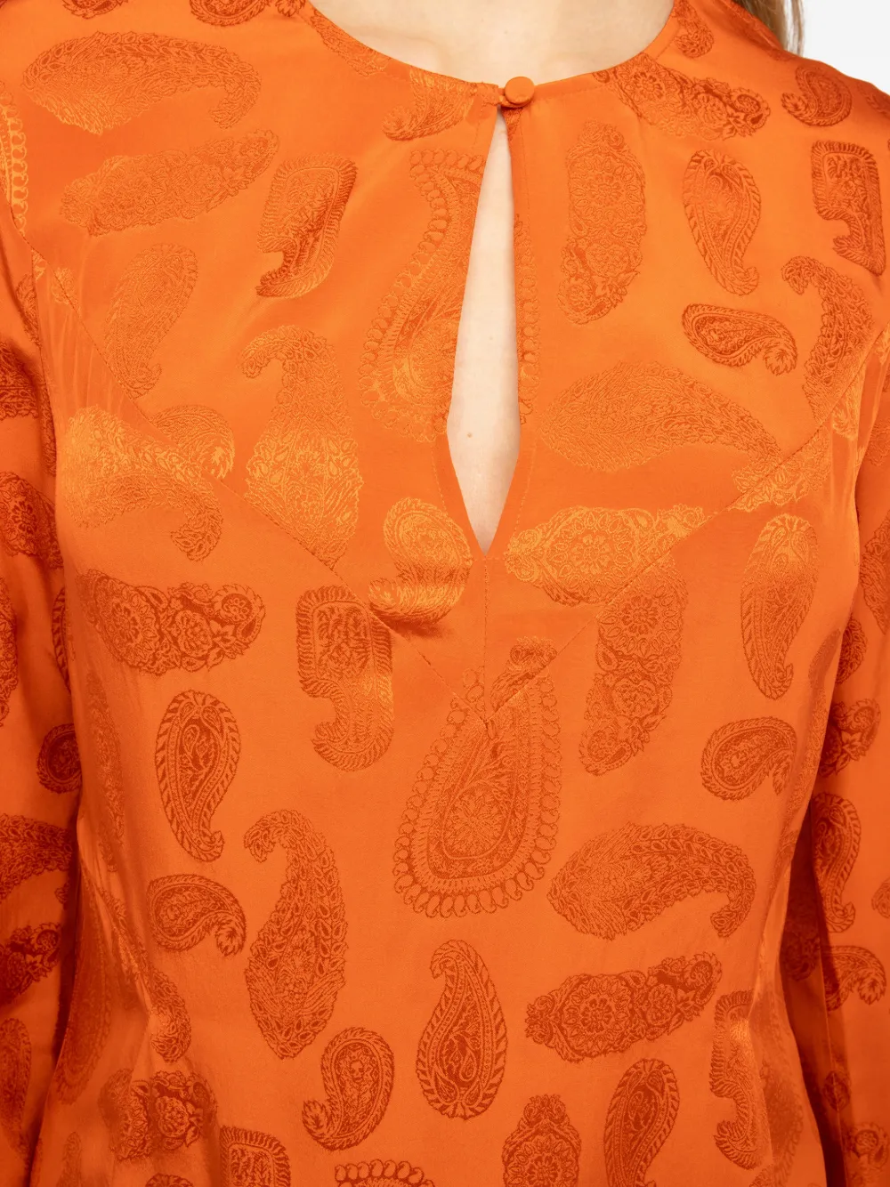 Zadig&Voltaire Randon zijden jurk Oranje