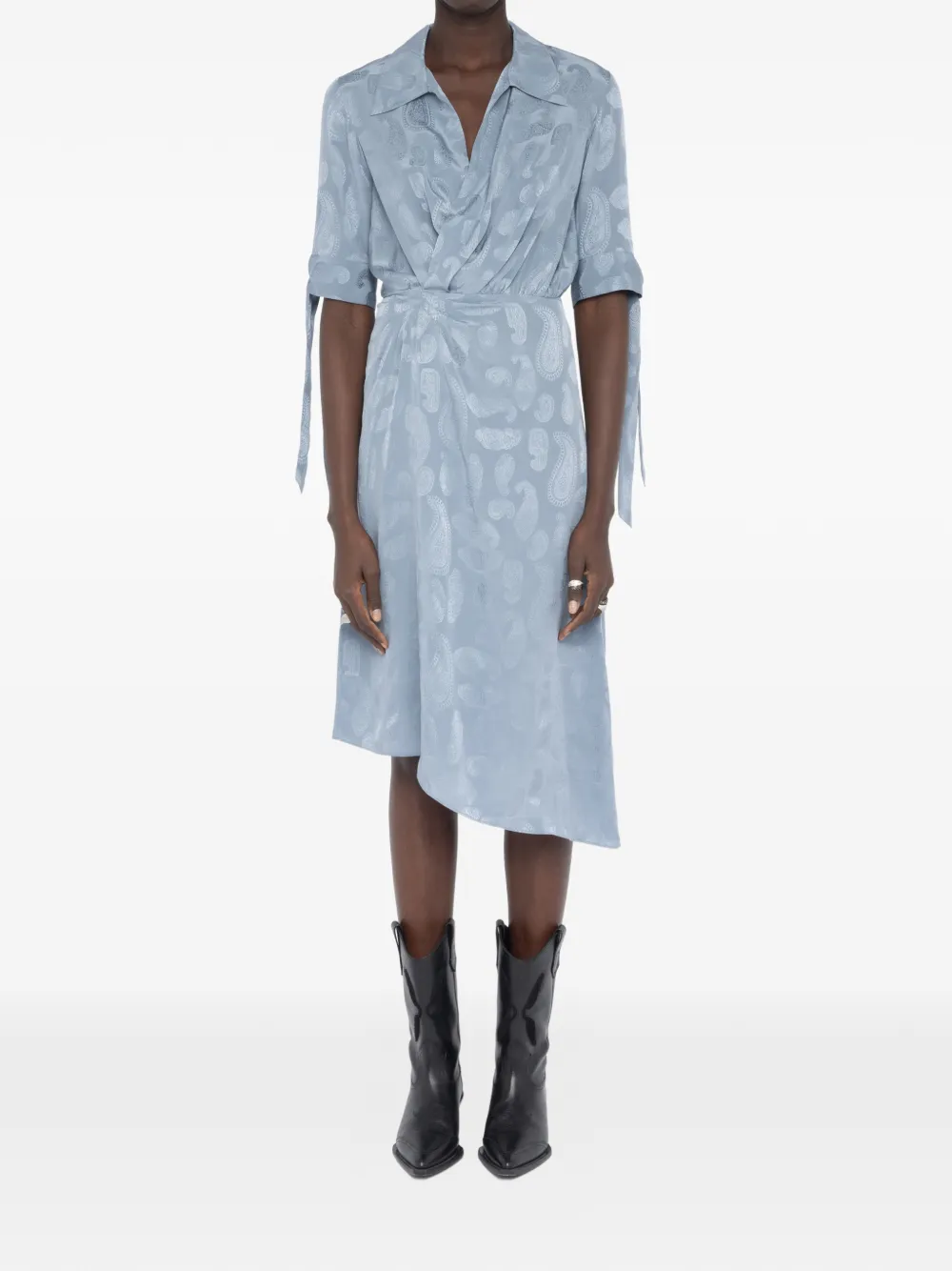 Zadig&Voltaire Jurk met paisley-print Blauw