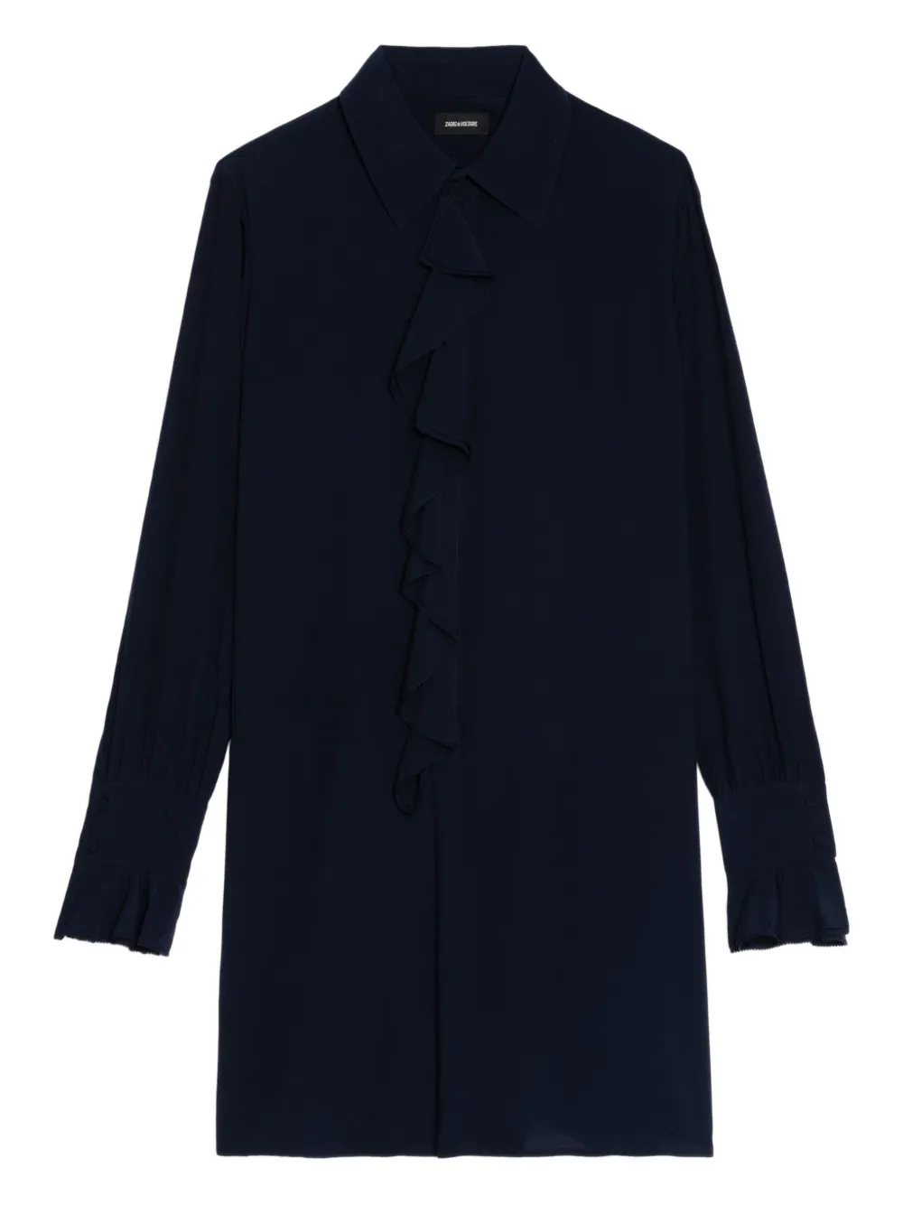 Zadig&Voltaire Rhelyne ruffled mini dress - Blu