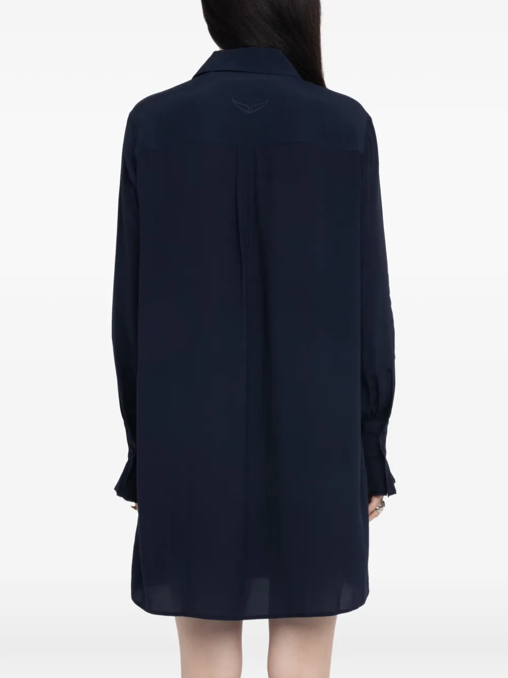 Zadig&Voltaire Rhelyne mini-jurk met ruches Blauw