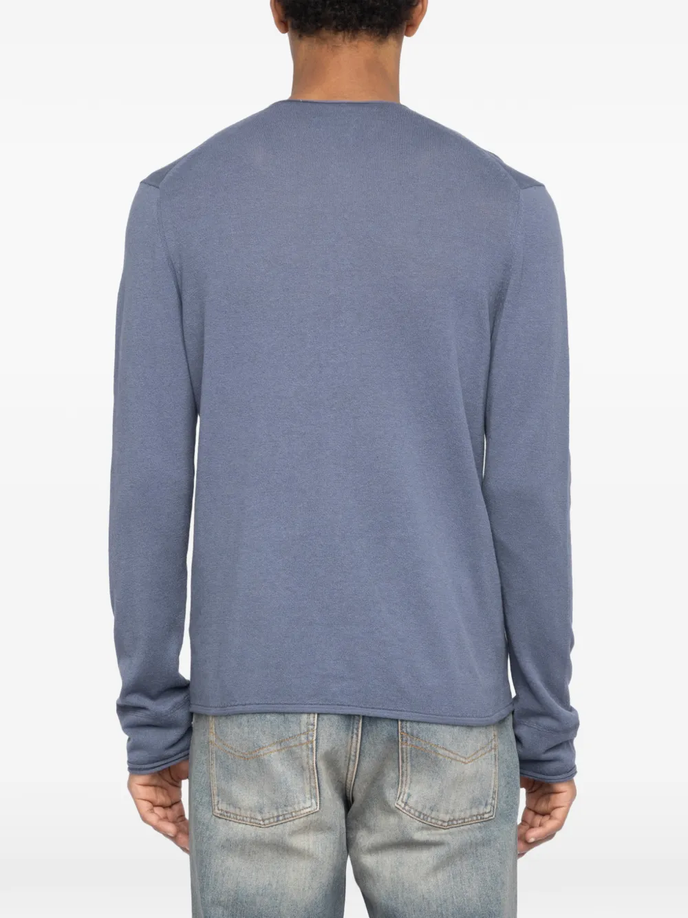 Zadig&Voltaire Trui met logodetail en lange mouwen Blauw