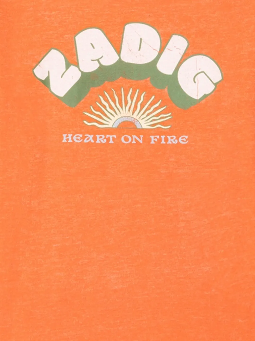 Zadig&Voltaire Niels T-shirt met print Oranje