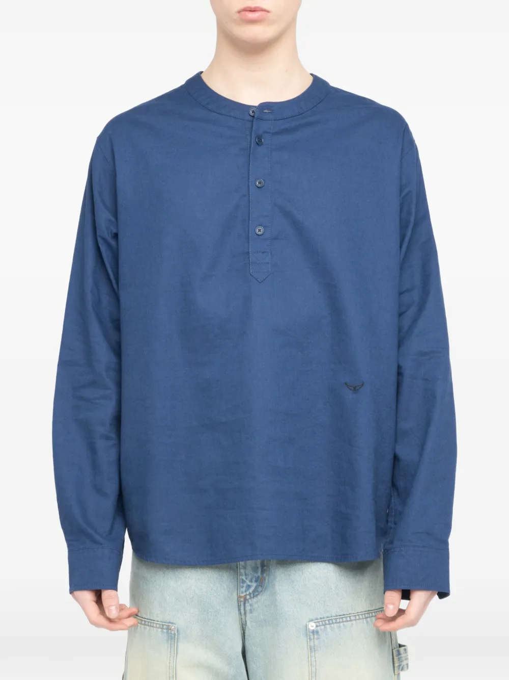 Zadig&Voltaire T-shirt met knopen Blauw