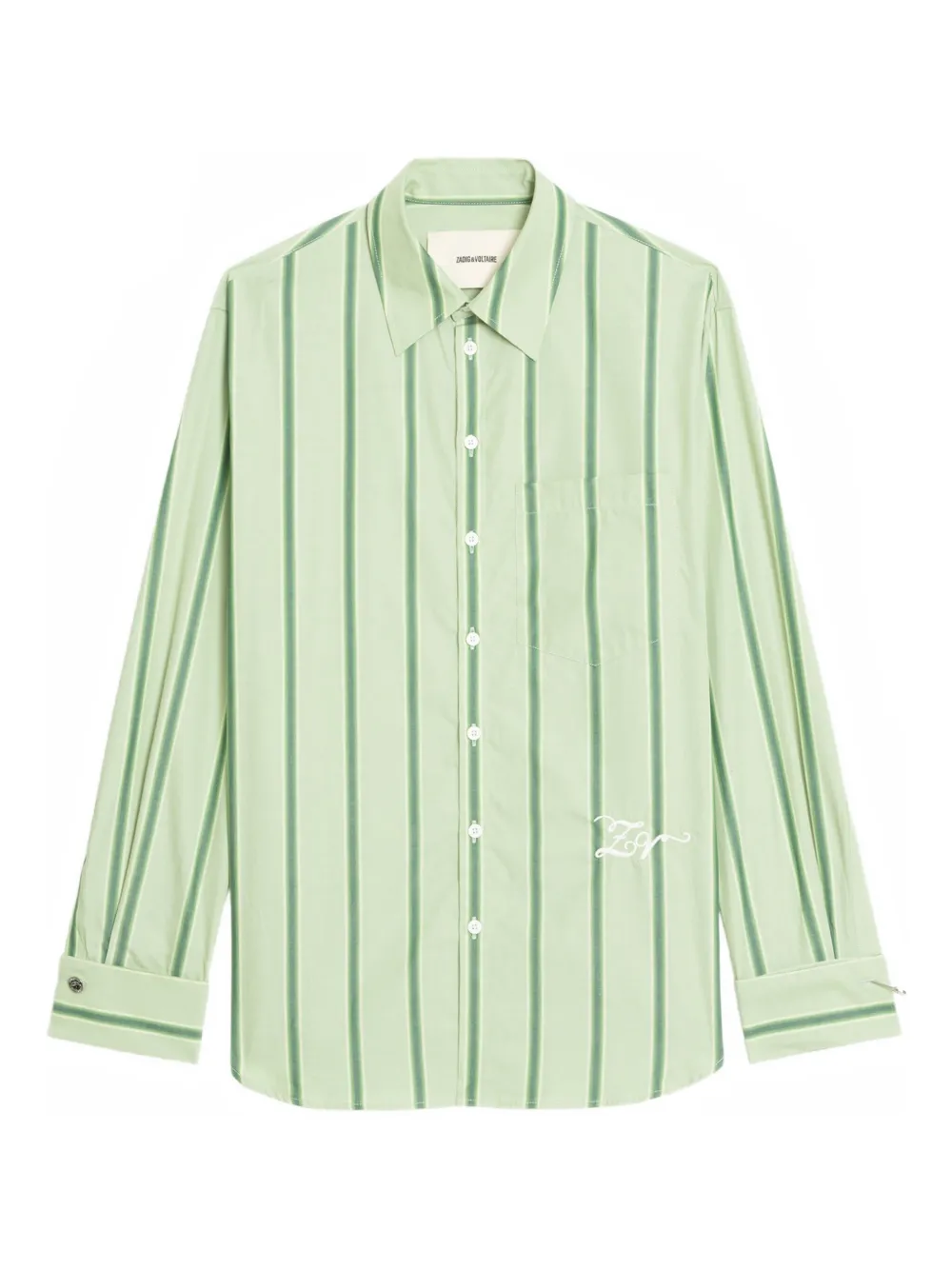 Zadig&Voltaire Morning striped shirt - Verde