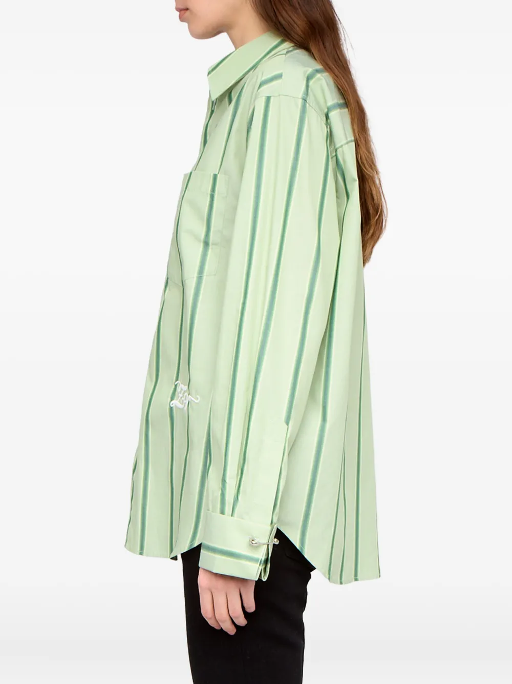 Zadig&Voltaire Morning gestreepte blouse Groen