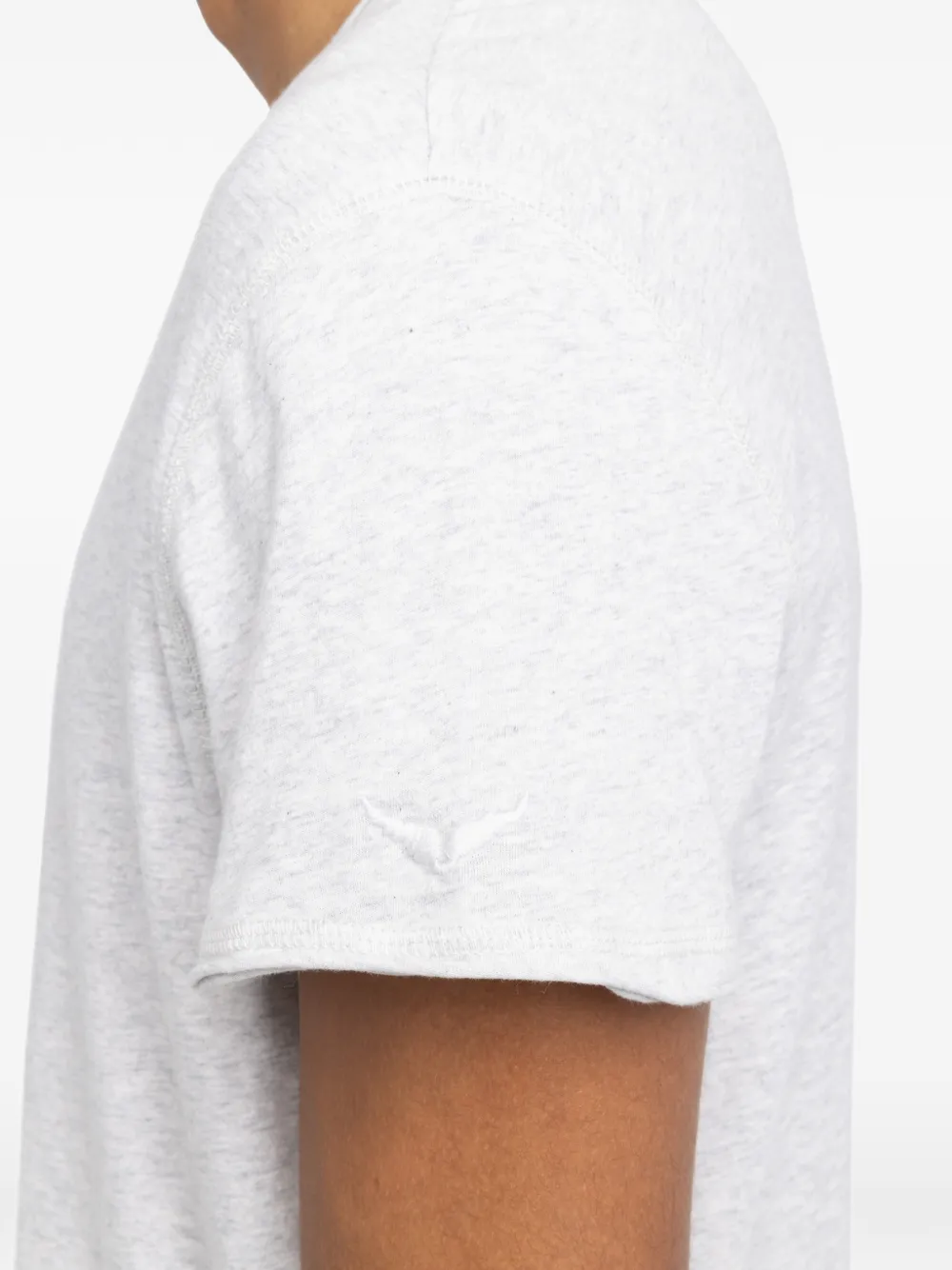 Zadig&Voltaire Monastir Henley T-shirt Grijs