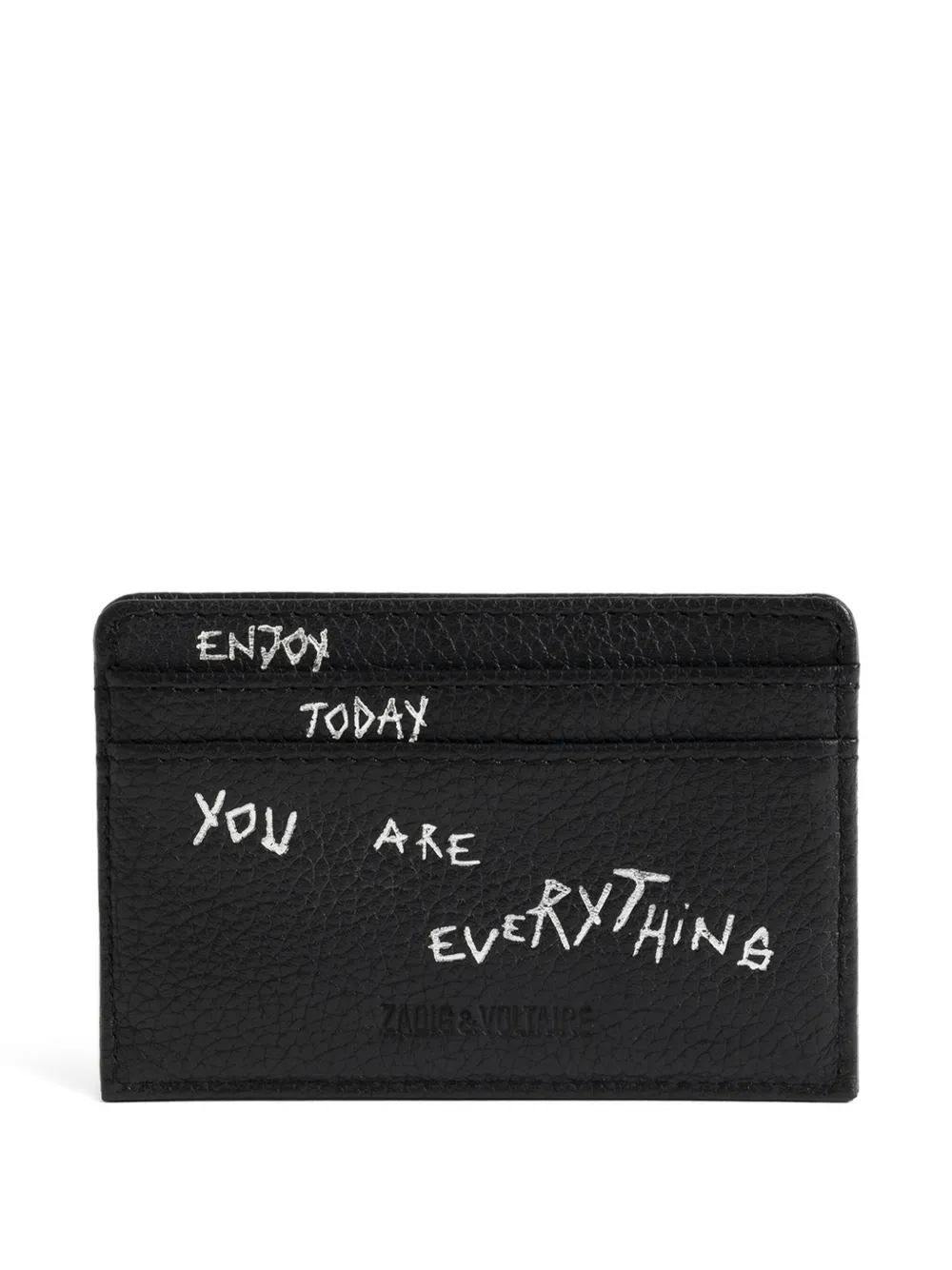 Zadig&Voltaire grained graffiti pass - Zwart
