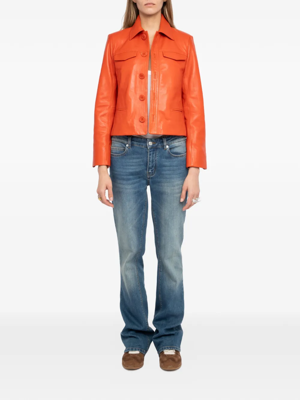  Zadig&voltaire Liam Buttoned Jacket - Orange 