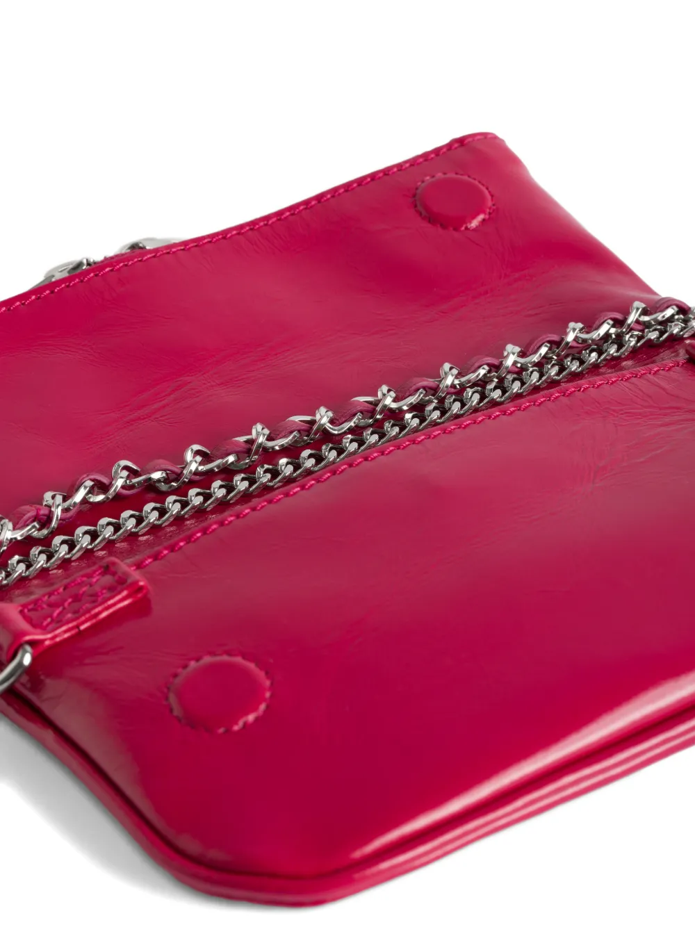Zadig&Voltaire Rock Nano leren crossbodytas Roze