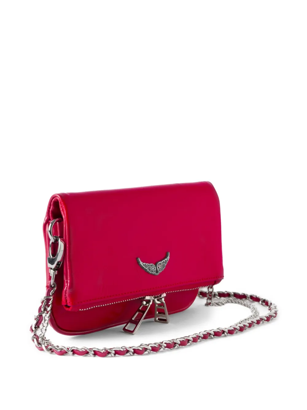 Zadig&Voltaire Rock Nano leren crossbodytas Roze