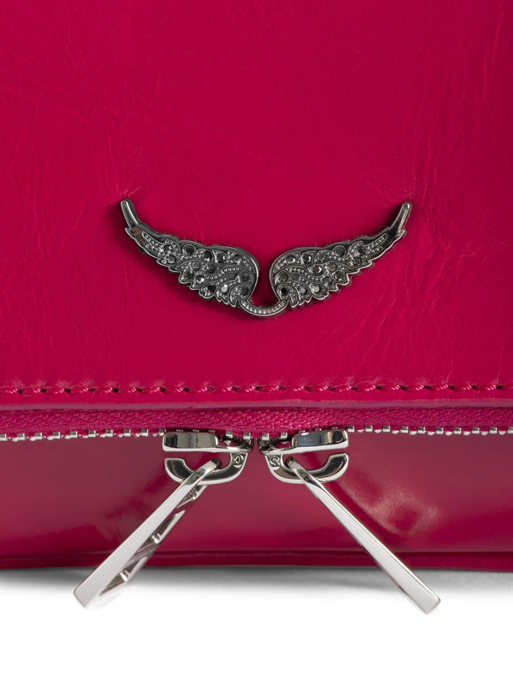 Zadig&Voltaire Rock Nano leren crossbodytas Roze