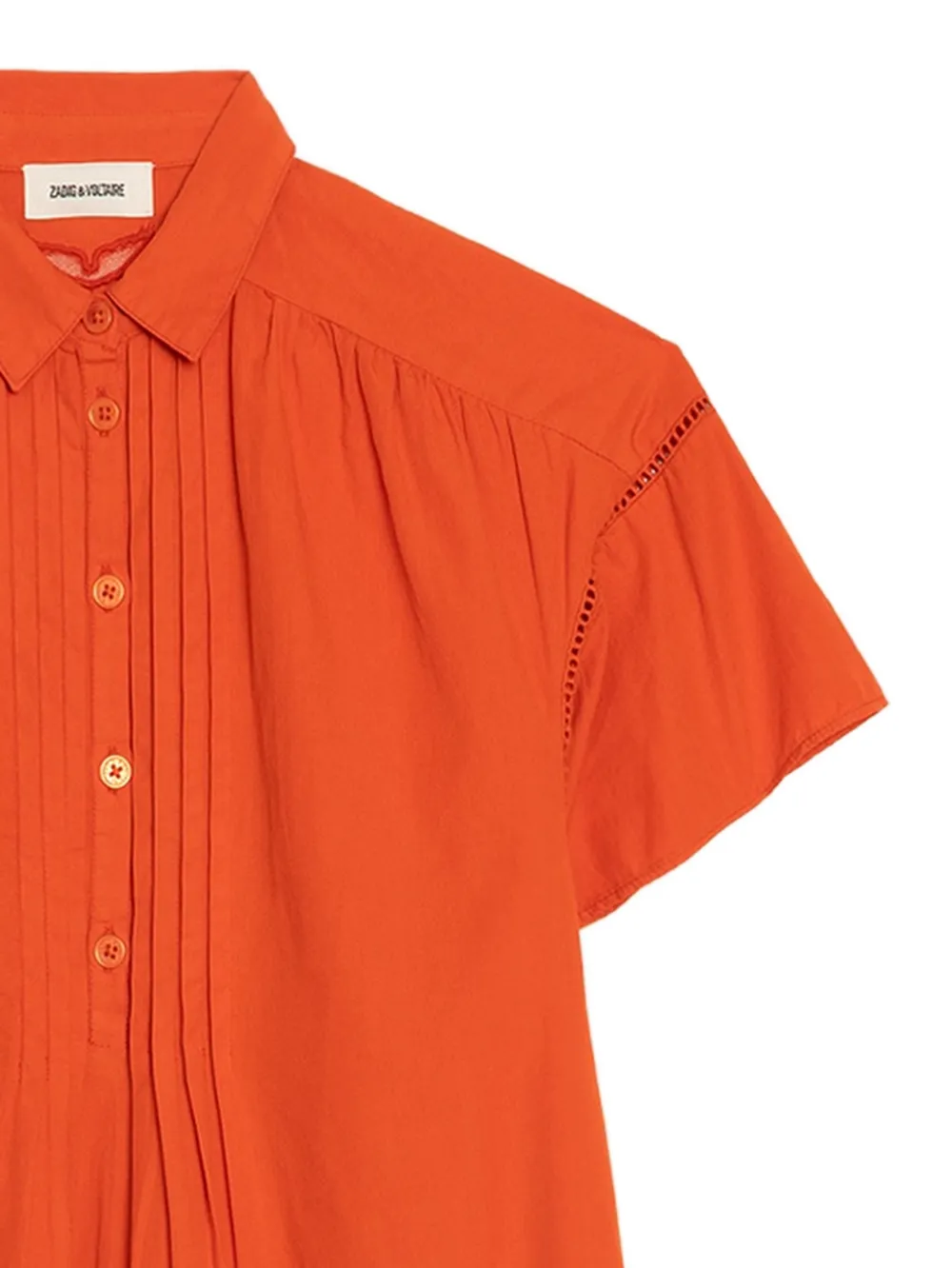 Zadig&Voltaire Sepia geplooide jurk Oranje
