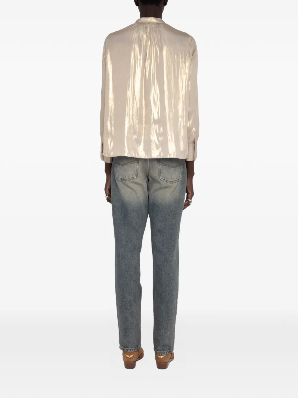  Zadig&voltaire Tink V-neck Top - Gold 