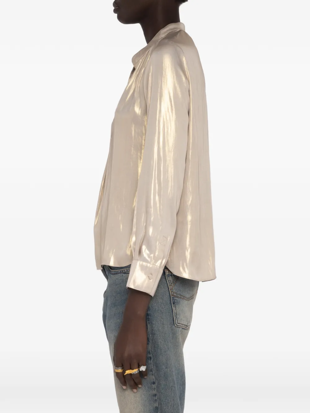 Zadig&Voltaire Tink top met V-hals Goud