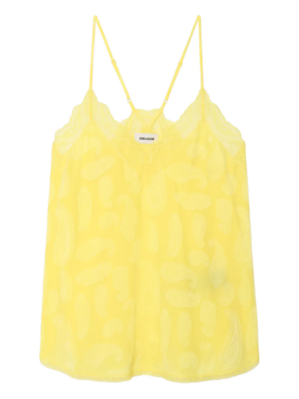 Zadig&Voltaire Christy paisley-pattern top - Giallo