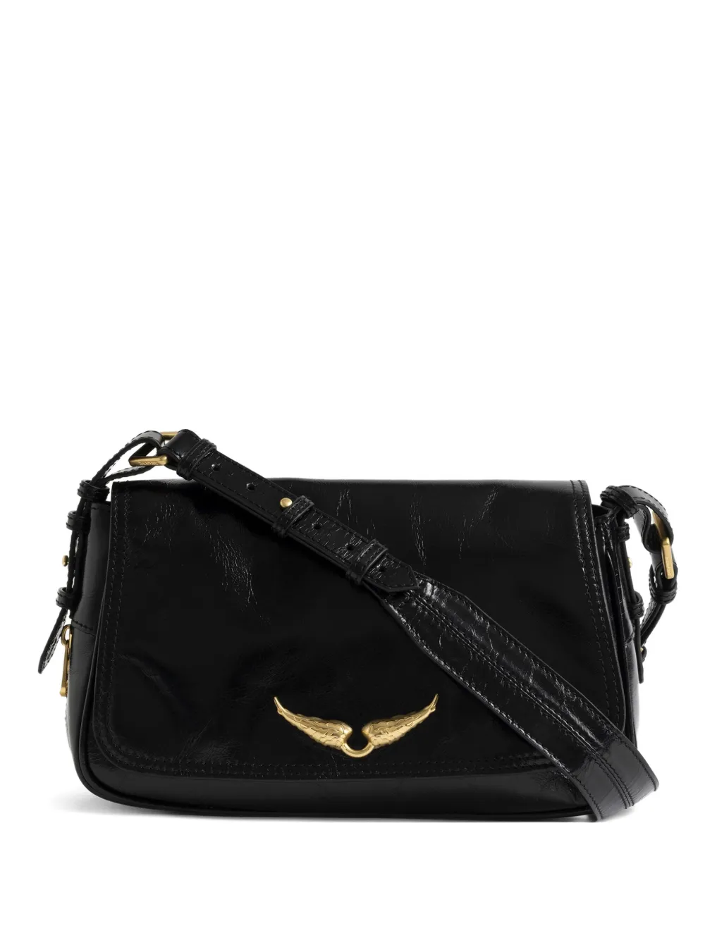 Zadig&Voltaire wings patent cross body bag - Nero