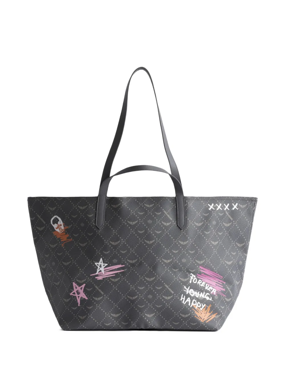 Zadig&Voltaire XL Z shopper met monogram Grijs