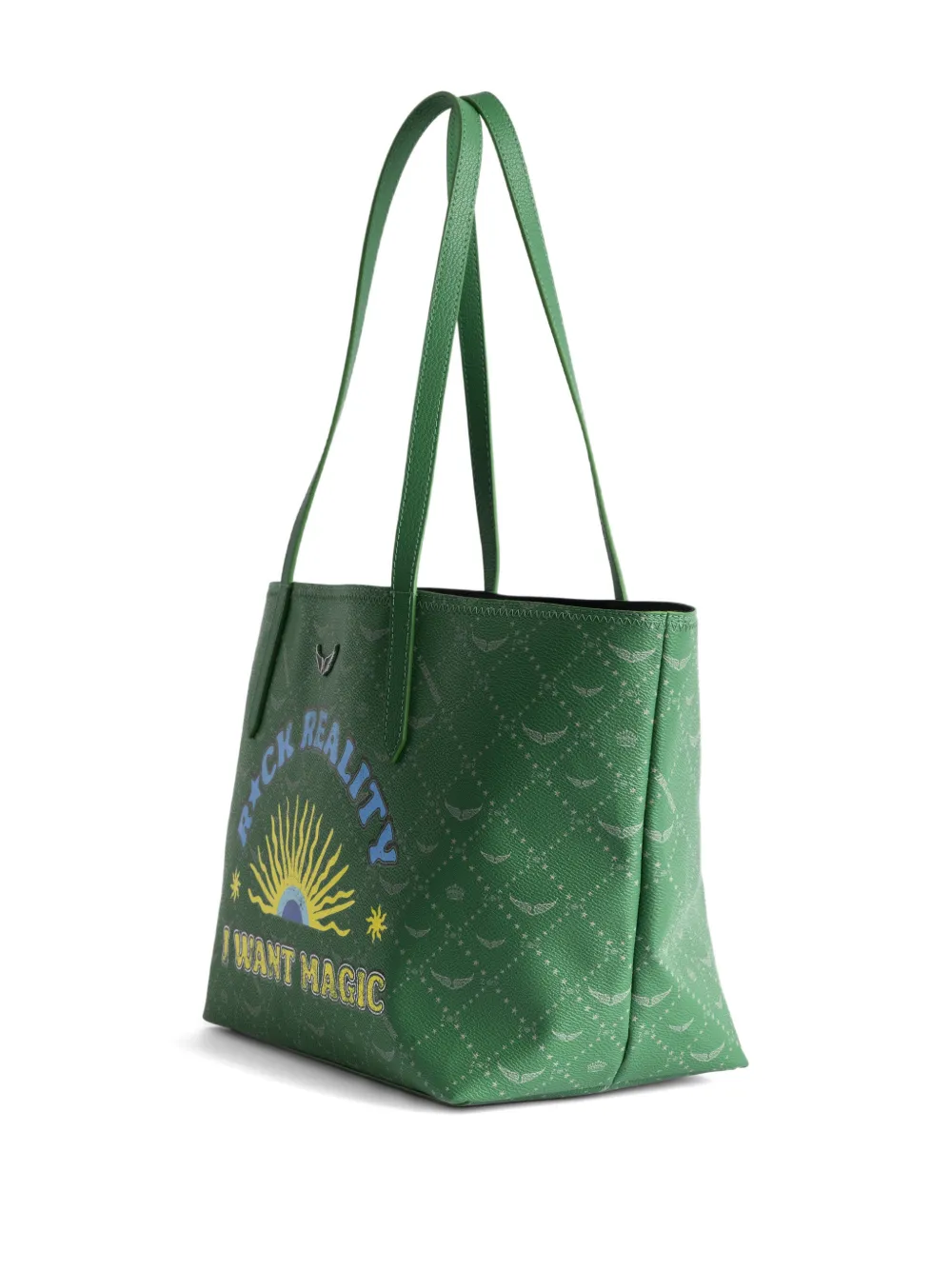 Zadig&Voltaire Shopper met Z-monogram Groen