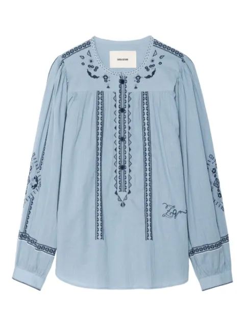 Zadig&Voltaire Tigy embroidered cotton tunic