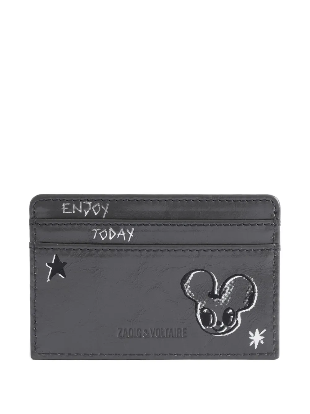 Zadig&Voltaire graphic-print cardholder | Grey | Image 1