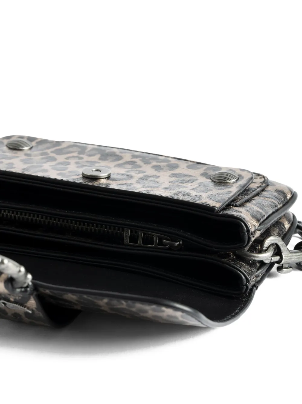Zadig&Voltaire Kate clutch met luipaardprint Bruin
