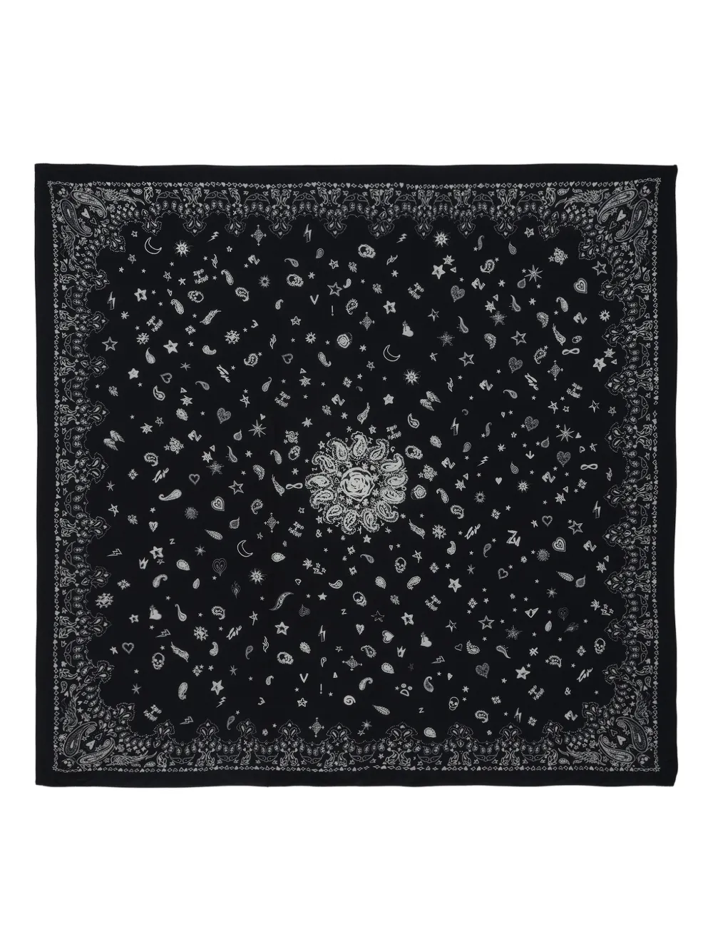Zadig&Voltaire printed scarf - Nero