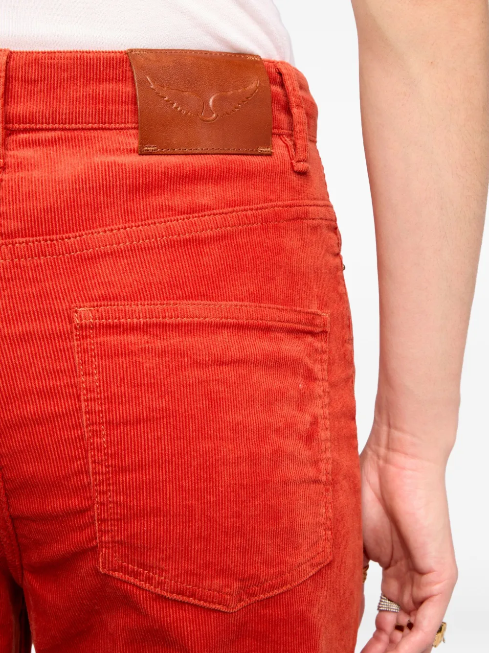 Zadig & Voltaire Evy Corduroy Trousers In Red