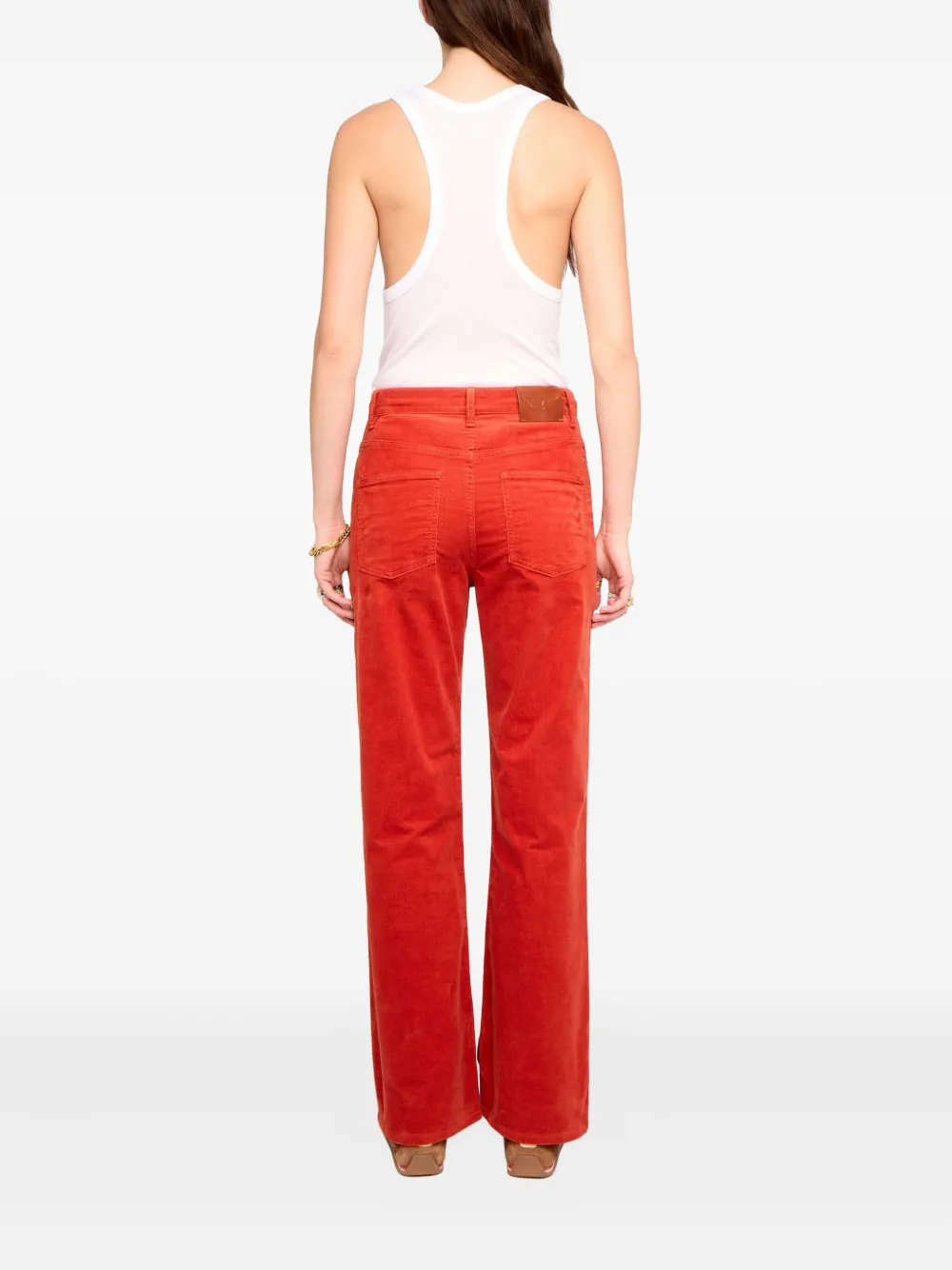 Zadig & Voltaire Evy Corduroy Trousers In Red