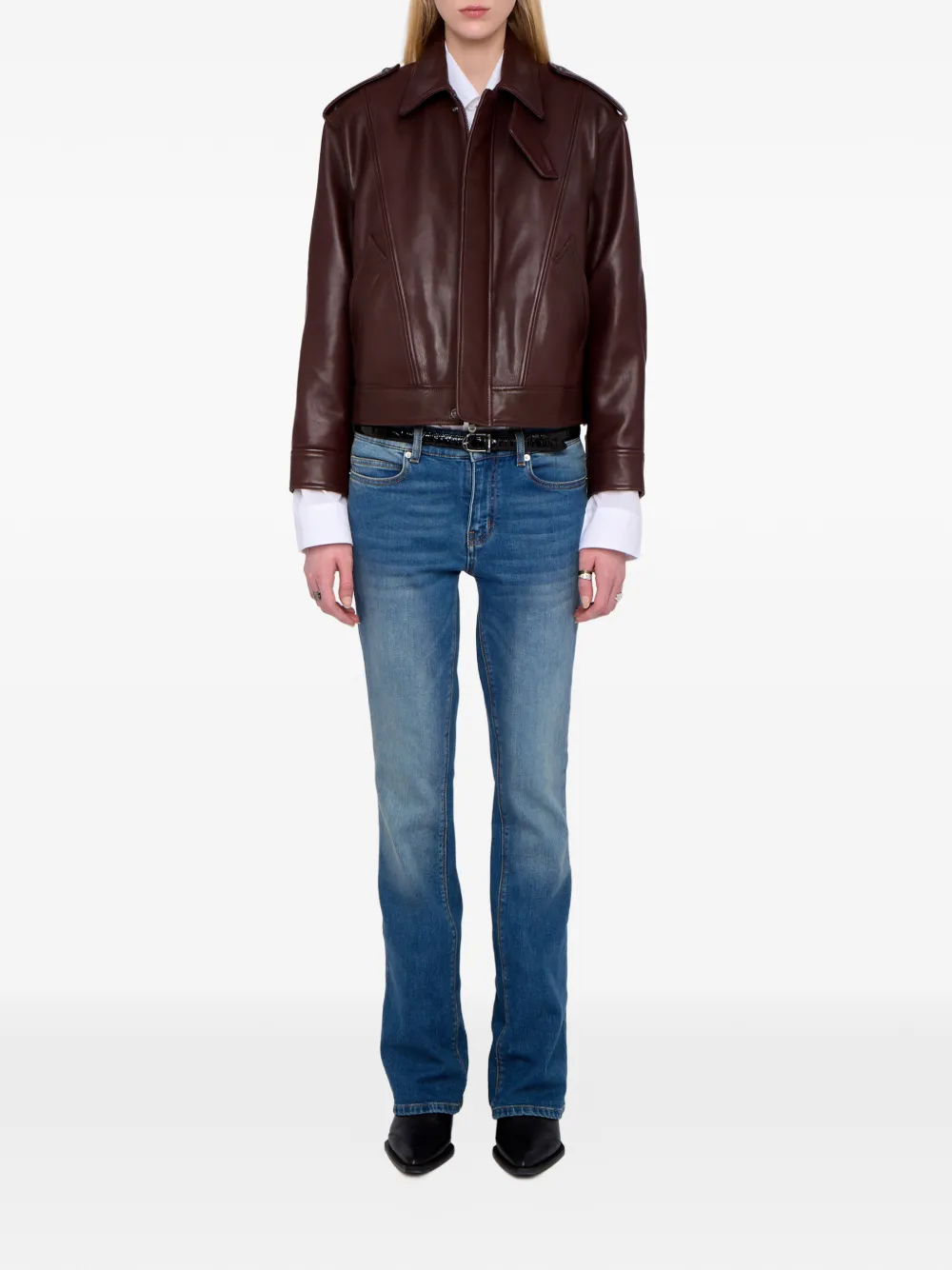  Zadig&voltaire Kimo Button Leather Jacket - Red 