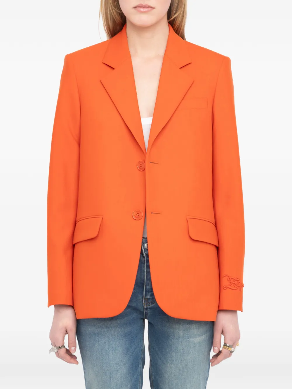 Zadig&Voltaire Vanille blazer Oranje